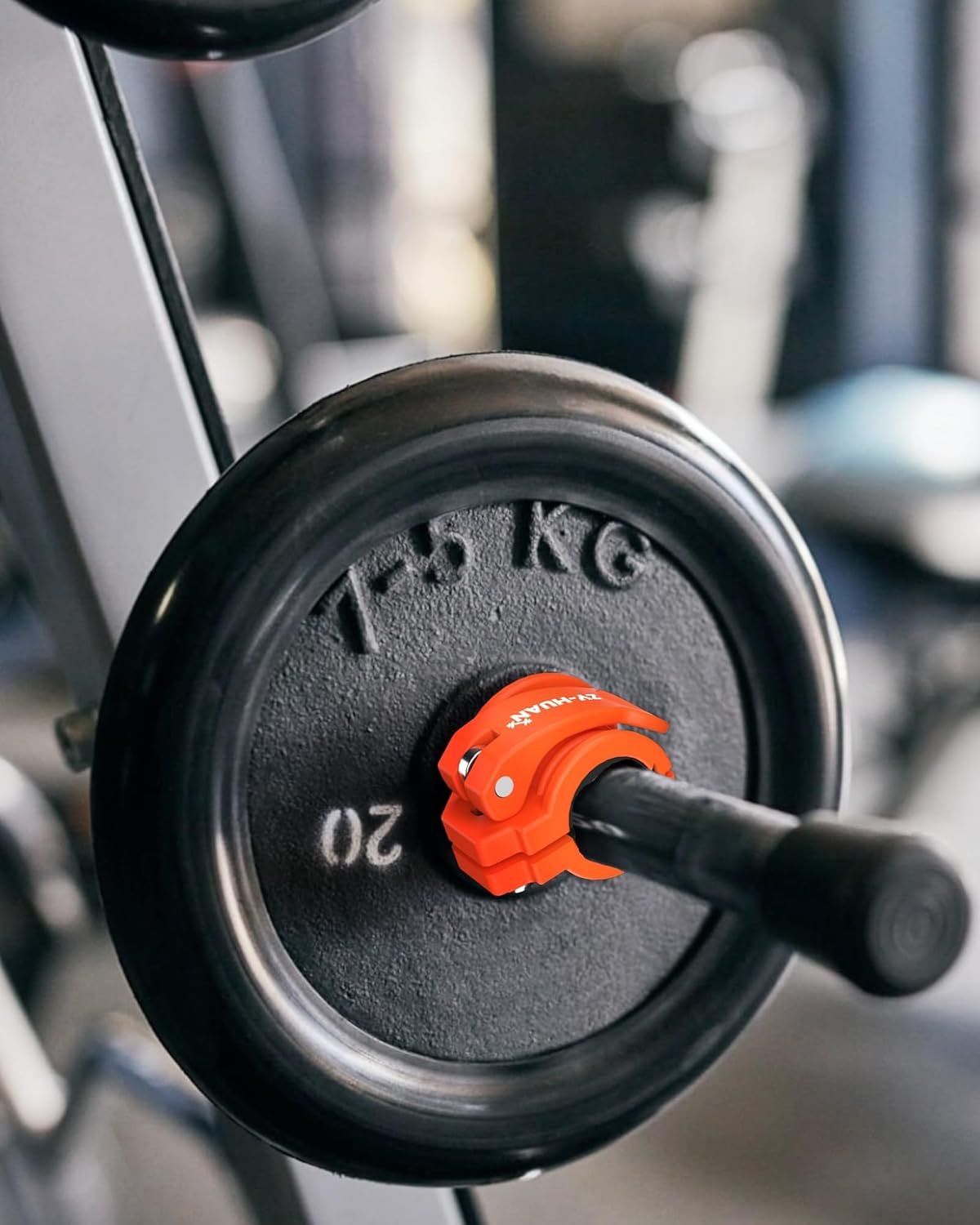 Pro Barbell Clips 1 inch Barbell Clamps 0.9-1.18inch Quick Release Weight Clips for Bars Multi-Size Adjustable Olympic Barbell Clamps