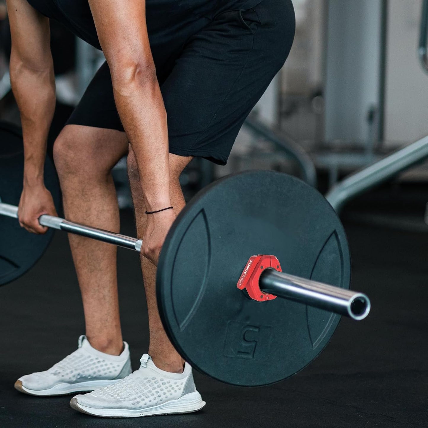 Magnetic Barbell Clamps 2 Inch Olympic – Quick Release Barbell Collars with Anti-Slip TPR Lining | Heavy Duty Weight Clips for Bars for Pro Gym Equipment