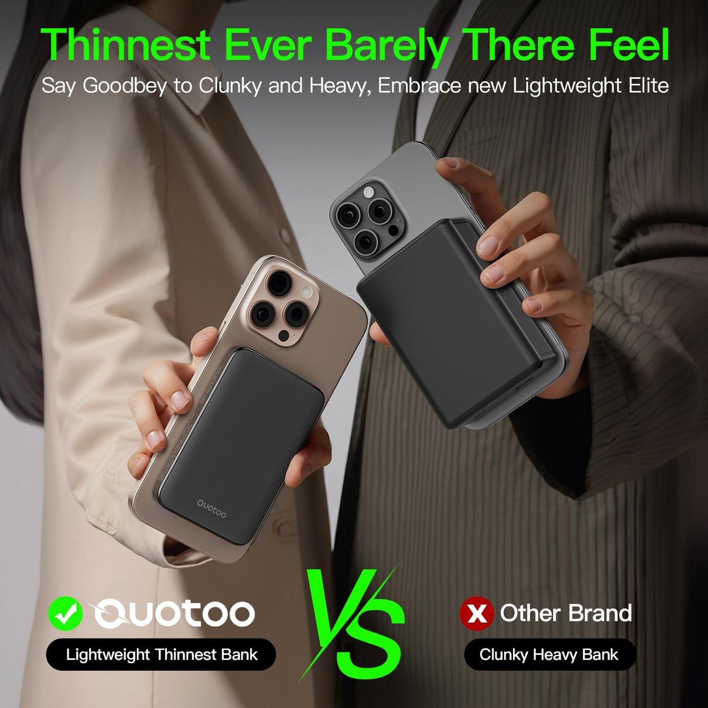 2025 Magnetic 15W Power Bank for iPhone,5000mAh Magsafe Battery Pack with 20w Fast Charging,Slim Magsafe Power Bank in&Out,with LED Display,Wireless Portable Charger for iPhone 16/15/14/13/12 Series