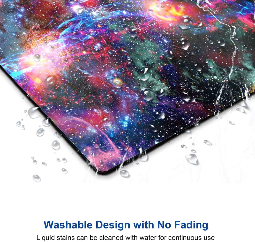 Galaxy and Nebula Mouse Pad, Milky Way Galaxy Mouse Pad, Gaming Mouse Mat Square Waterproof Mouse Pad Non-Slip Rubber Base MousePads for Office Home Laptop Travel, Solar Sysstem Orbit