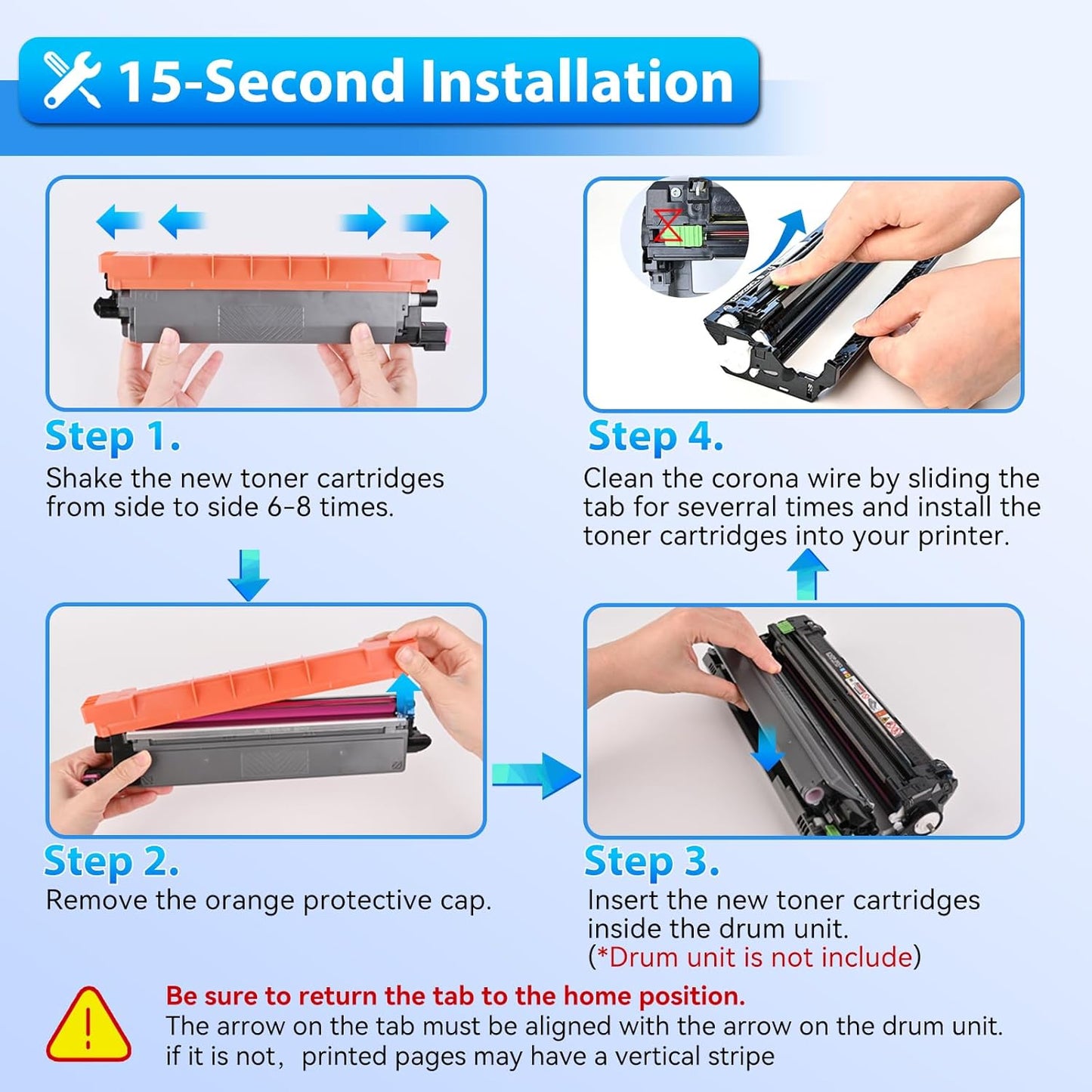 ZIPRINT TN229XL TN229 Toner 4 Pack Compatible Replacement for Brother TN229 TN 229 Toner Cartridges for Brother MFC-L3780CDW HL-L3280CDW MFC-L3720CDW HL-L3220CDW HL-L3300CDW HL-L3295CDW Printer