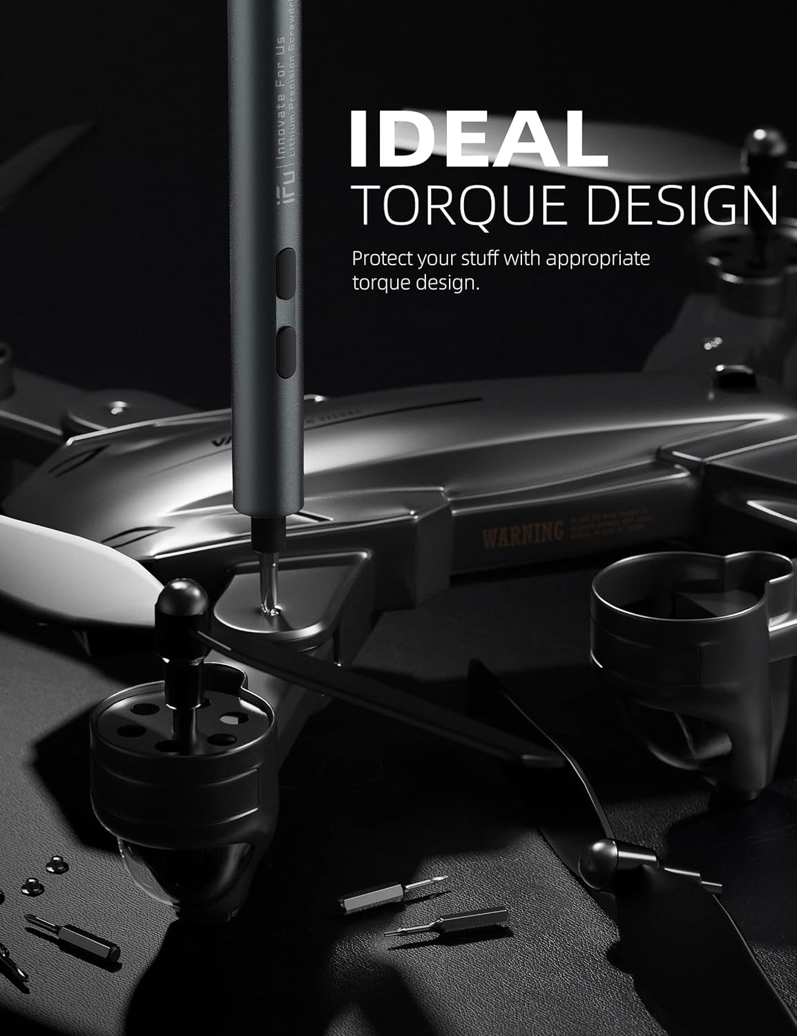 iFu Mini Electric Screwdriver, 90 in 1 Precision Screwdriver Set – Small Cordless Power Screwdriver with LED Light & 64 Magnetic Bits, Repair Tool for Phone Laptop Camera Watch Computer