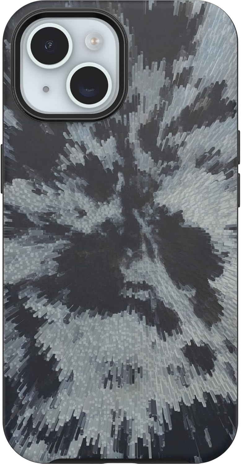 OtterBox iPhone 16e, 15, 14, & 13 Symmetry Series Case - Burnout Sky (Black), Snaps to MagSafe, Ultra-Sleek, Raised Edges Protect Camera & Screen