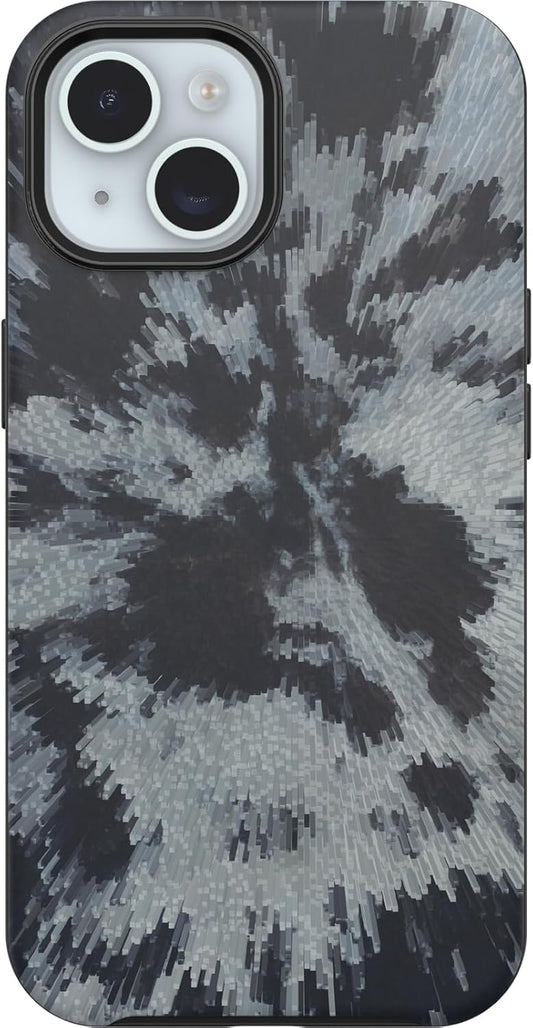 OtterBox iPhone 16e, 15, 14, & 13 Symmetry Series Case - Burnout Sky (Black), Snaps to MagSafe, Ultra-Sleek, Raised Edges Protect Camera & Screen