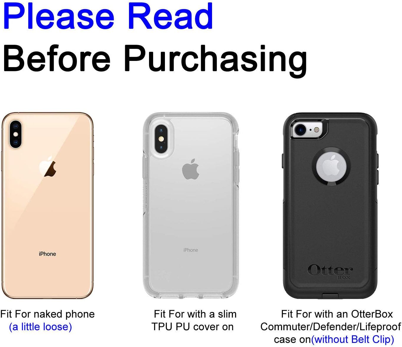 Phone Holster for Samsung Galaxy S25 S24 S23 S22 S21 Ultra S20 FE S10 S9+ S8+ Note 20 A12 A32 A52 A02S A11 A21 A51 PU Leather Cell Phone Pouch with Belt Clip Loop Card Holder,Black