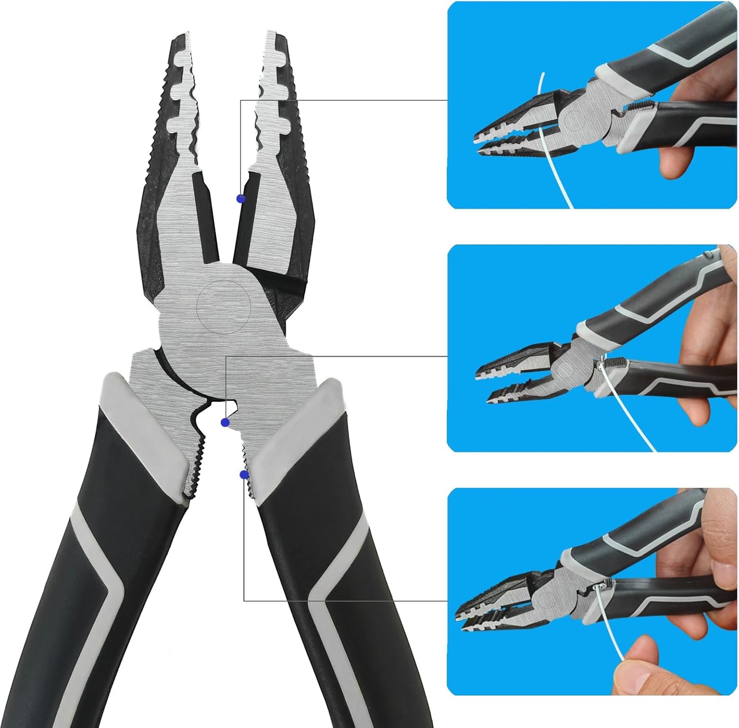 Cable Tethers 30 Pack with Crimping Tool (12 Inches, White Color), Adjustable Security Cable Look, Universal DIY Adapter Tethering Ties Kit for Computer Cord, Pre-Assembled, Tamper-Resistant