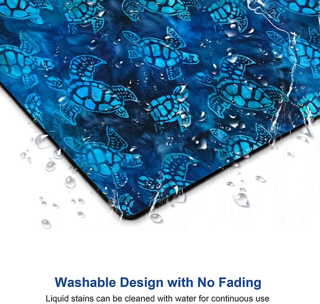 Mouse Pad, Animal Mouse Pad Custom Design, Square Waterproof Mouse Pad Non-Slip Rubber Base MousePads for Office Laptop, 9.5"x7.9"x0.12" Inch(Sea Turtle)