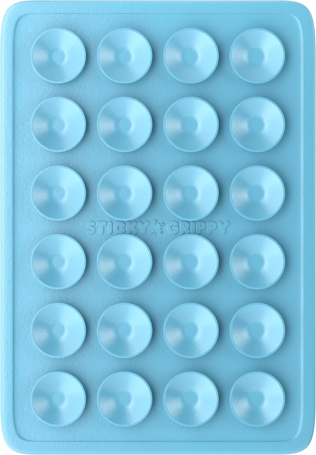 Suction Phone Case Mount, Sillicon Adhesive Phone Accessory for iPhone and Android, Hands-Free Fidget Toy Mirror Shower Phone Holder, Tiktok Videos and Selfies (Pearl Blue)