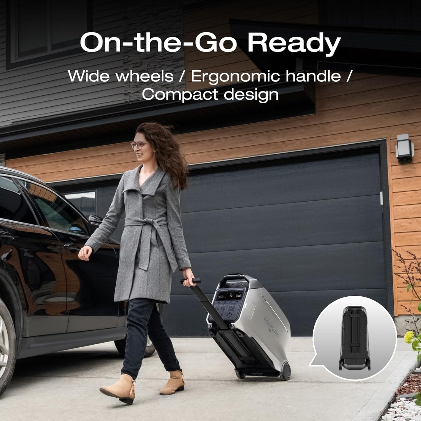 EF ECOFLOW DELTA Pro 3 Portable Power Station, 4096Wh LFP Battery, Expandable to 48kWh, 120/240V 4000W AC Output, Solar Generator for Home Use, Camping Accessories, Emergencies, Power Outages, RVs