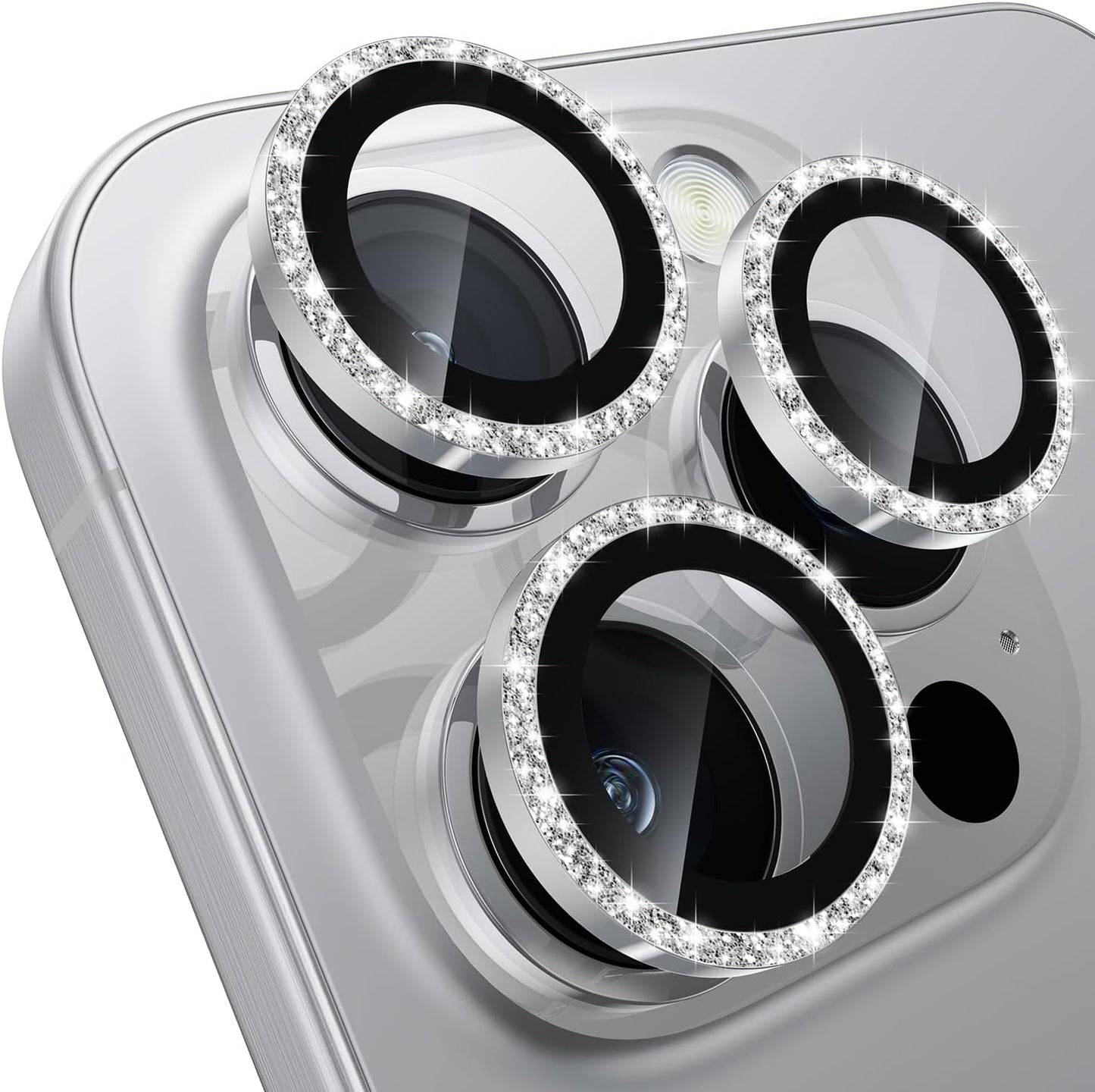 WSKEN for iPhone 16 Pro/iPhone 16 Pro Max Camera Lens Protector - [Original Shooting Model] Shatterproof Ultra HD Tempered Metal Glass Camera Screen Protector Cover Film Accessories