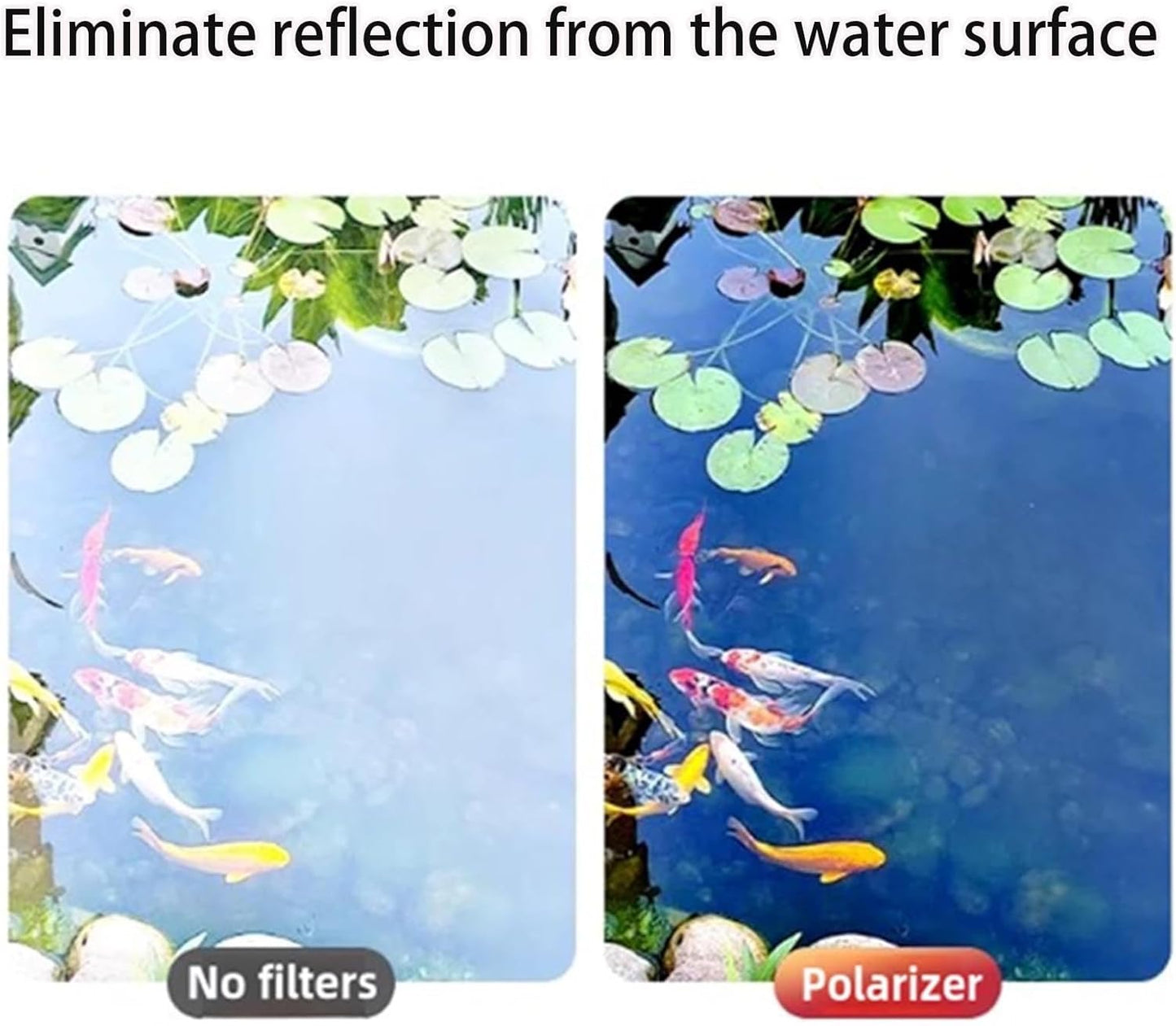 52mm Clip-On Cpl Phone Camera Lens Filter Kit, Circular Polarizer Polarizing Filter Compatible with Most Cell Phones, Cell Phone Lens Polarizing Filter for Iphone with Cleaning Cloth and Case Box(1pcs