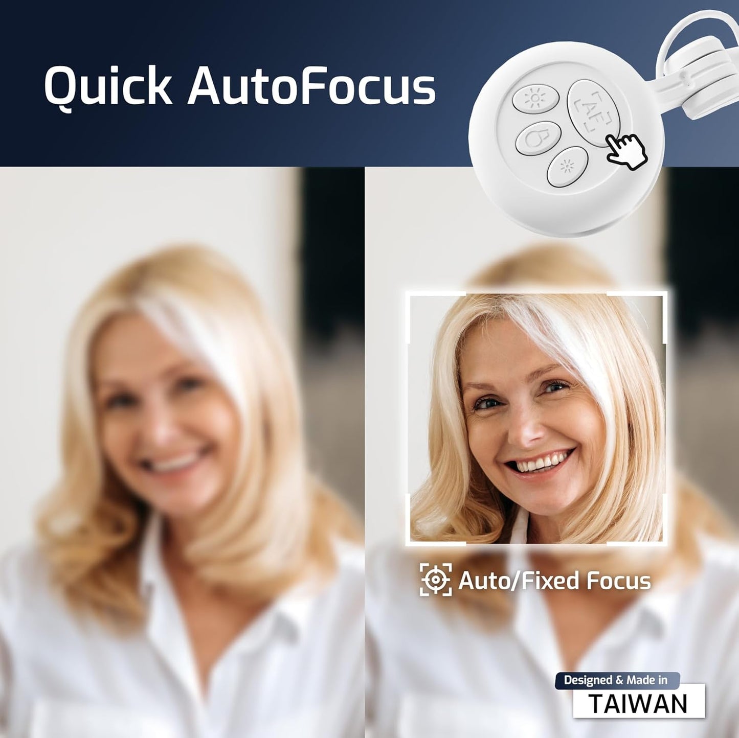 INS-1 USB Document Camera — 8MP Ultra HD, Auto Focus, LED Light, Built-in Microphone, Mac OS, Windows, Chromebook Compatible for Distance Learning, Remote Teaching, Web Conferencing, Live Demo