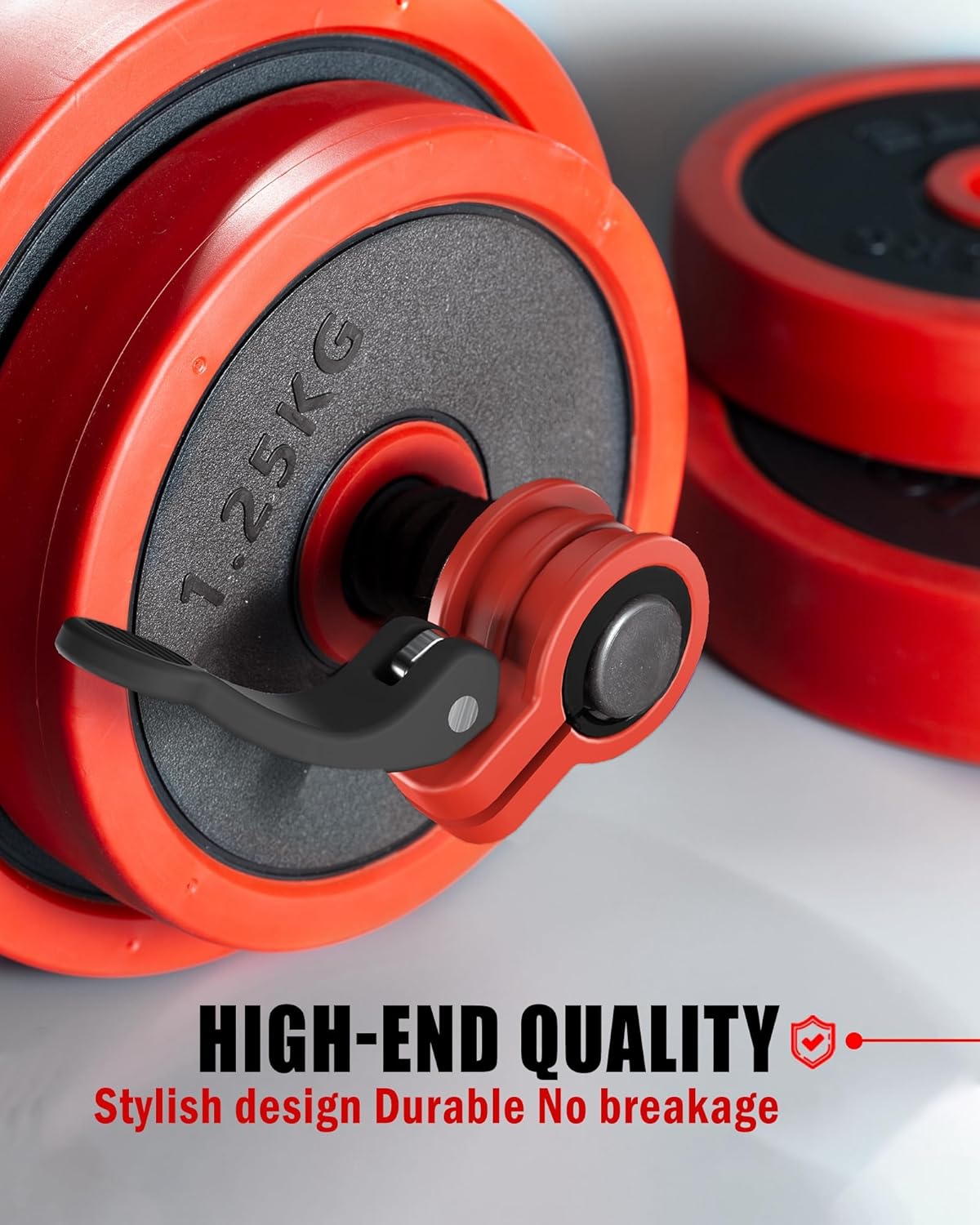 Narrow Barbell Clips 2.5cm Width for Olympic Bars, 0.9-1.18inch Adjustable Weight Clamps, Quick Release Locking Collars for Weightlifting