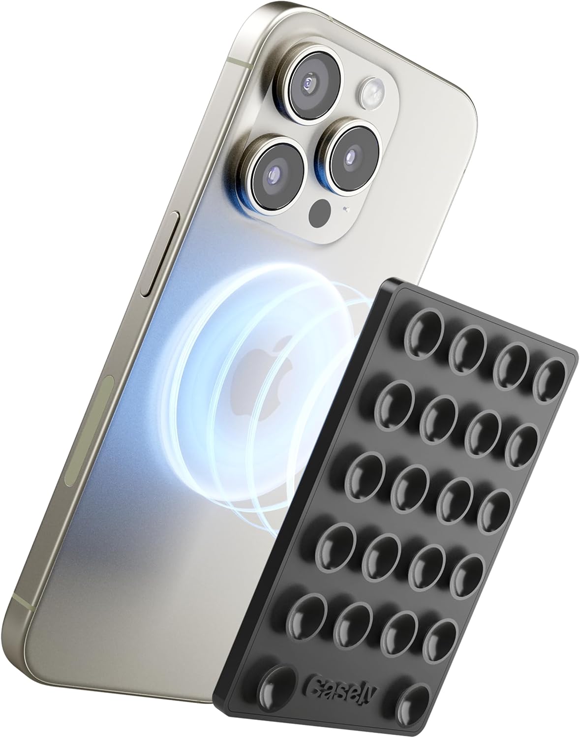 Casely Grippy MagSafe Compatible Cell Phone Mount Silicone Suction Cup Sticky Phone Holder and Stand