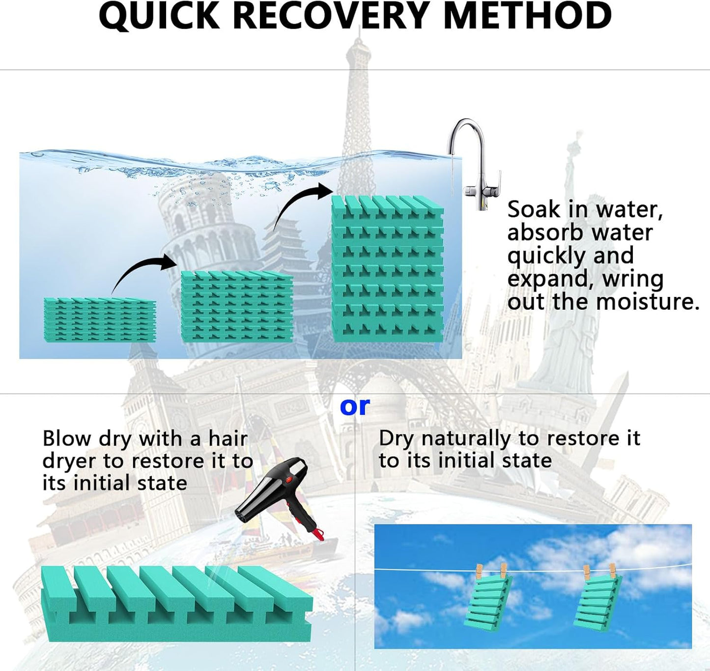 Sound proof foam panels for walls, let your life be free from noise disturbances, and fully enjoy the quiet and pleasant moments (GZ-L 12" X 12" X 1", 48PACK)