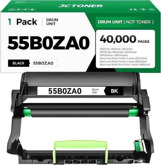 55B0ZA0 Imaging Unit (Not Toner) Replacement for 55B0ZA0 Drum Unit Compatible with Lexmark MS331dn MS431dn MS431dw MX331adn MX431adn MX431adw MX432adwe MB3442adw B3340dw B3442dw MB3442i Laser Printer