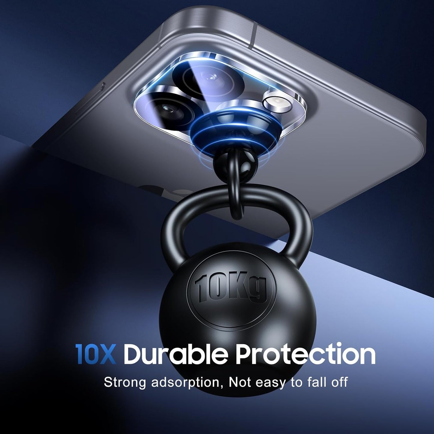 UniqueMe for 3 Pack iPhone 16 Pro/iPhone 16 Pro Max Camera Lens Protector - [Drop Protection] [Case Friendly] 9H Tempered Glass Camera Cover Screen [Update New Version]