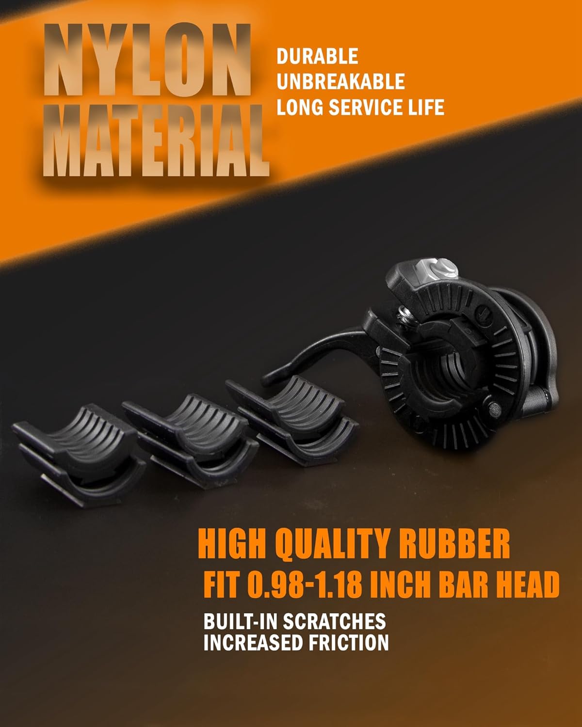 MAXRICH Barbell Clamp 1 inch Multiple Sizes & Adjustable Weight Clips for Quick Release Barbell Collars