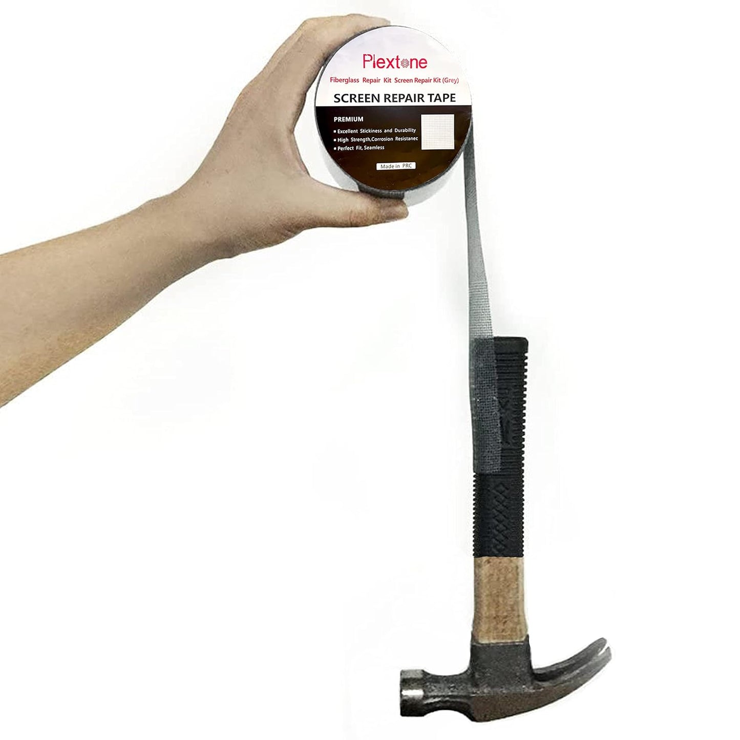 Window Screen Repair Kit Tape Fiberglass Repair Kit for Window Screen and Screen Door Tears Holes 3-Layer Strong Adhesive Window Screen Mesh Repair Waterproof Screen Repair Kit（2"×80"） Grey