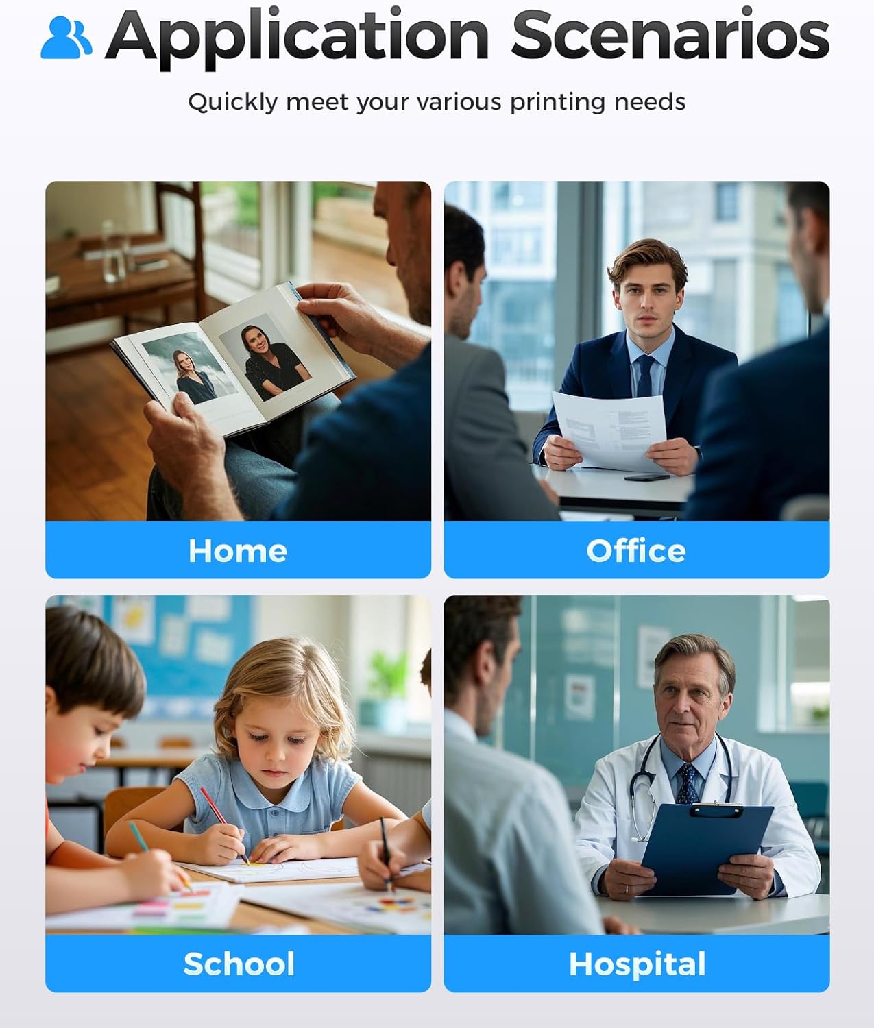 124A Toner Cartridge Set 4-Pack High Yield Replacement for 124A Q6000A Q6001A Q6002A Q6003A Compatible with Color Laserjet MFP CM1015 CM1017 1600 2600n 2605 2605dn 2605dtn Printer Ink Black Copy