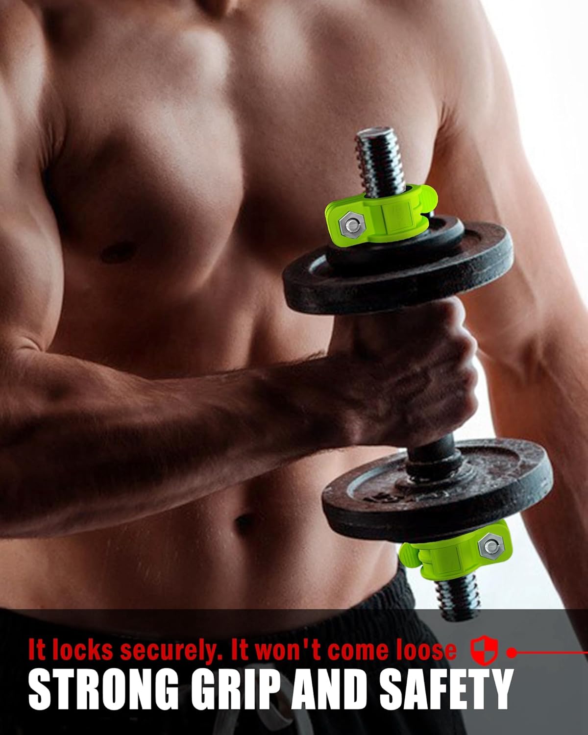 Mini Barbell Clips 1 inch I Multi-Size Adjustable Barbell Collar I 1 inch Barbell ClampsIQuick Release Weight Clips Pair of Locking for Dumbbell Bar