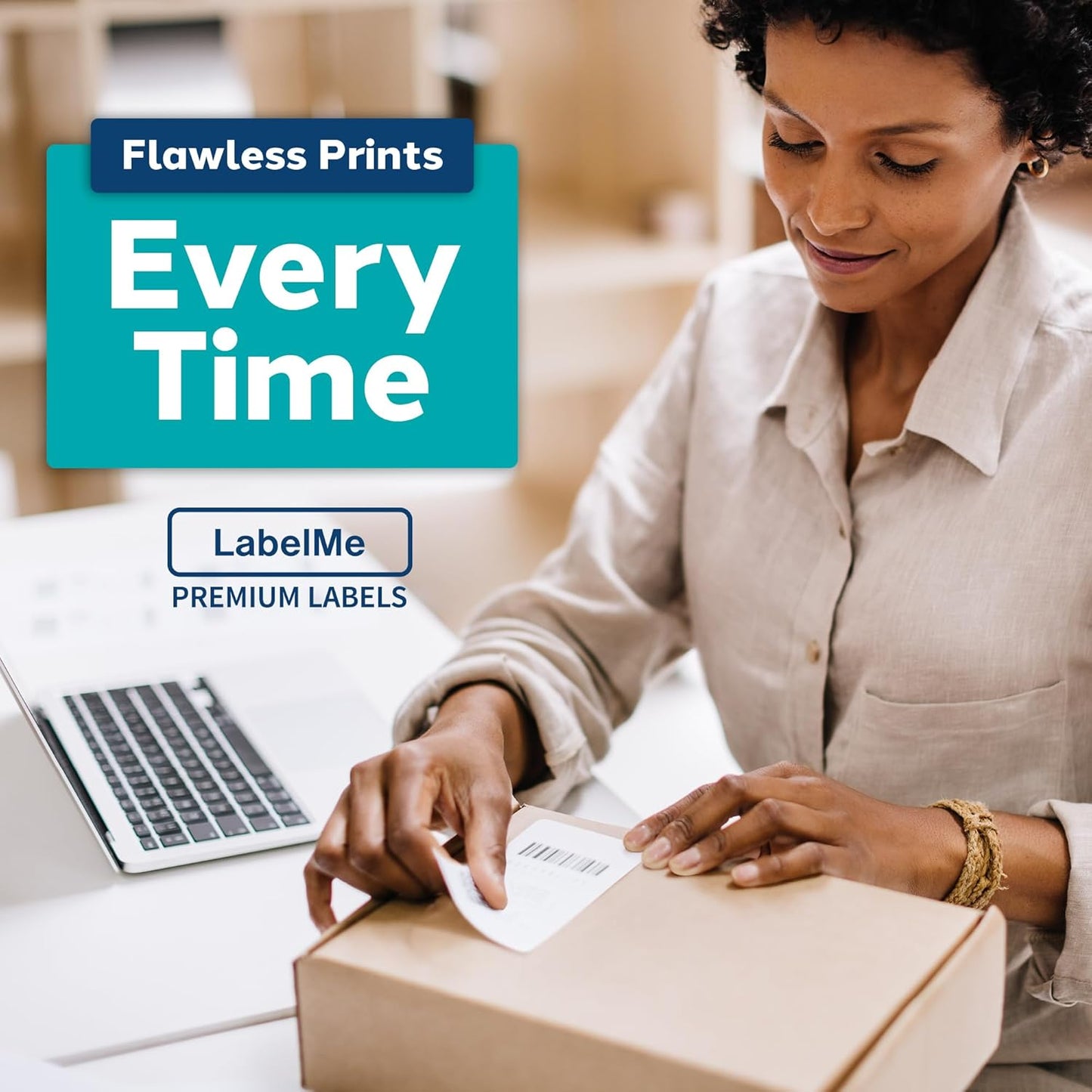 4x6 Thermal Labels Roll - Compatible with Dymo 4XL or Rollo 4x6, Perforated Strong Adhesive, Replaces Dymo 1744907, 250 Per Roll (4 Rolls | 1000 Labels)