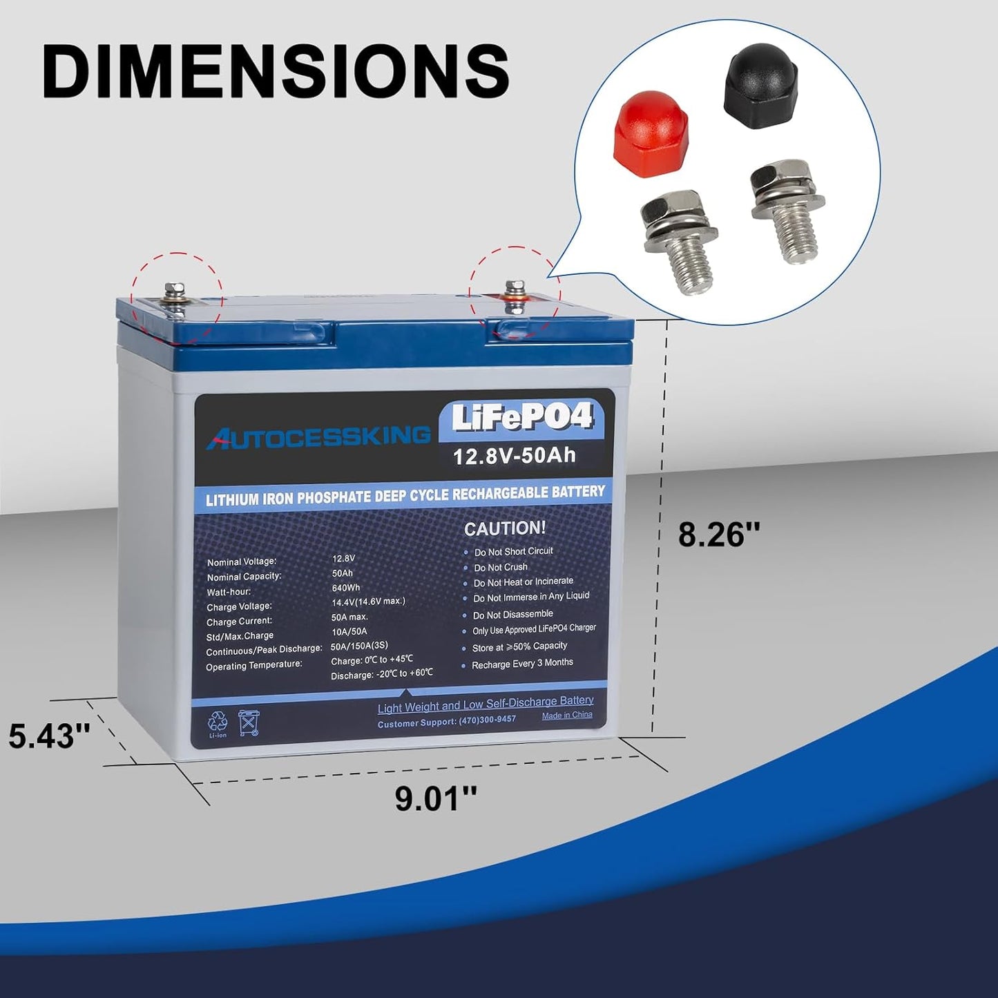 12V 50Ah LiFePO4 Battery, Built in BMS Rechargeable Lithium Battery with Low-Temp Protection, 4000+ Deep Cycles Perfect for Camping, Solar, Boat, Backup Power (2 Packs)