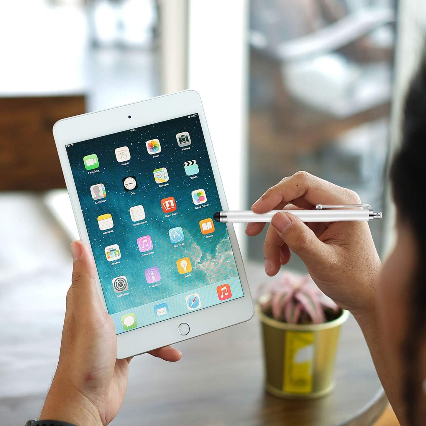 Outus 36 Pcs Stylus Pen for Universal Capacitive Touch Screens Devices, Stylus Pen Compatible with Tablet for Classroom Travel Olders Friendly(Pink, Purple, Rose Red, White)