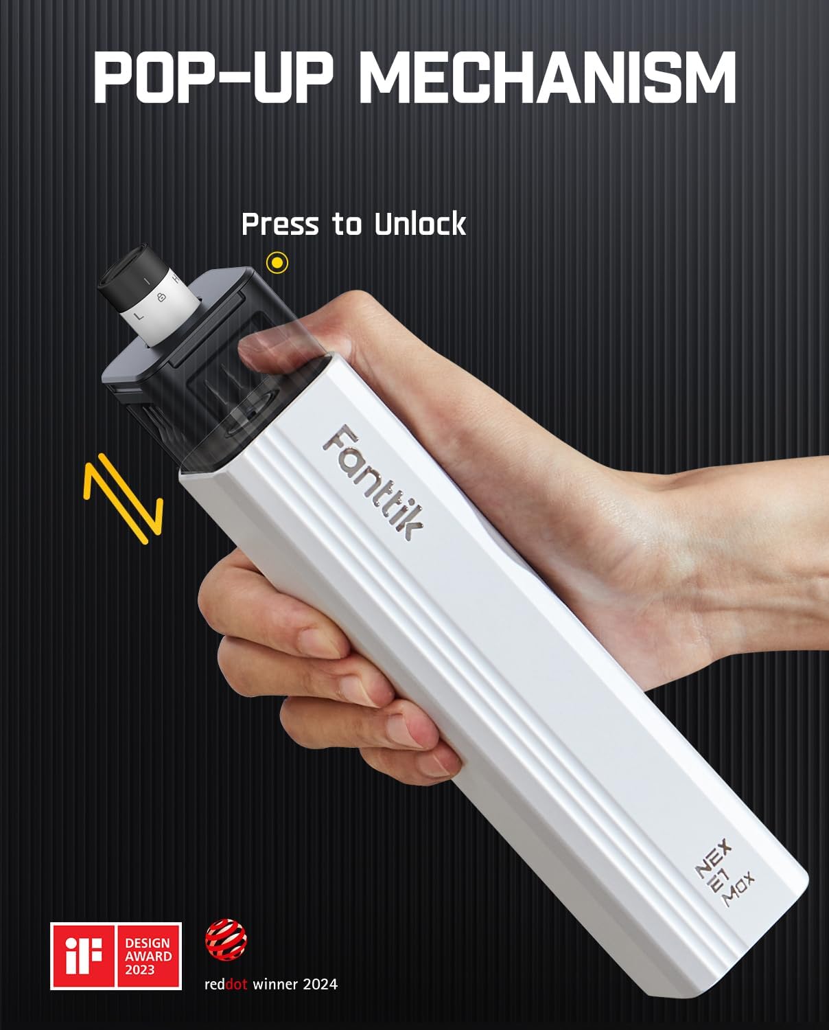 Fanttik E1 Max Electric Screwdriver, Mini Precision Screwdriver Set, 50 Magnetic Bits, Magnetic Storage, 5/32‘’Hex, Repair Tool Kit for Electronics Phone Camera Laptop Watch (White)