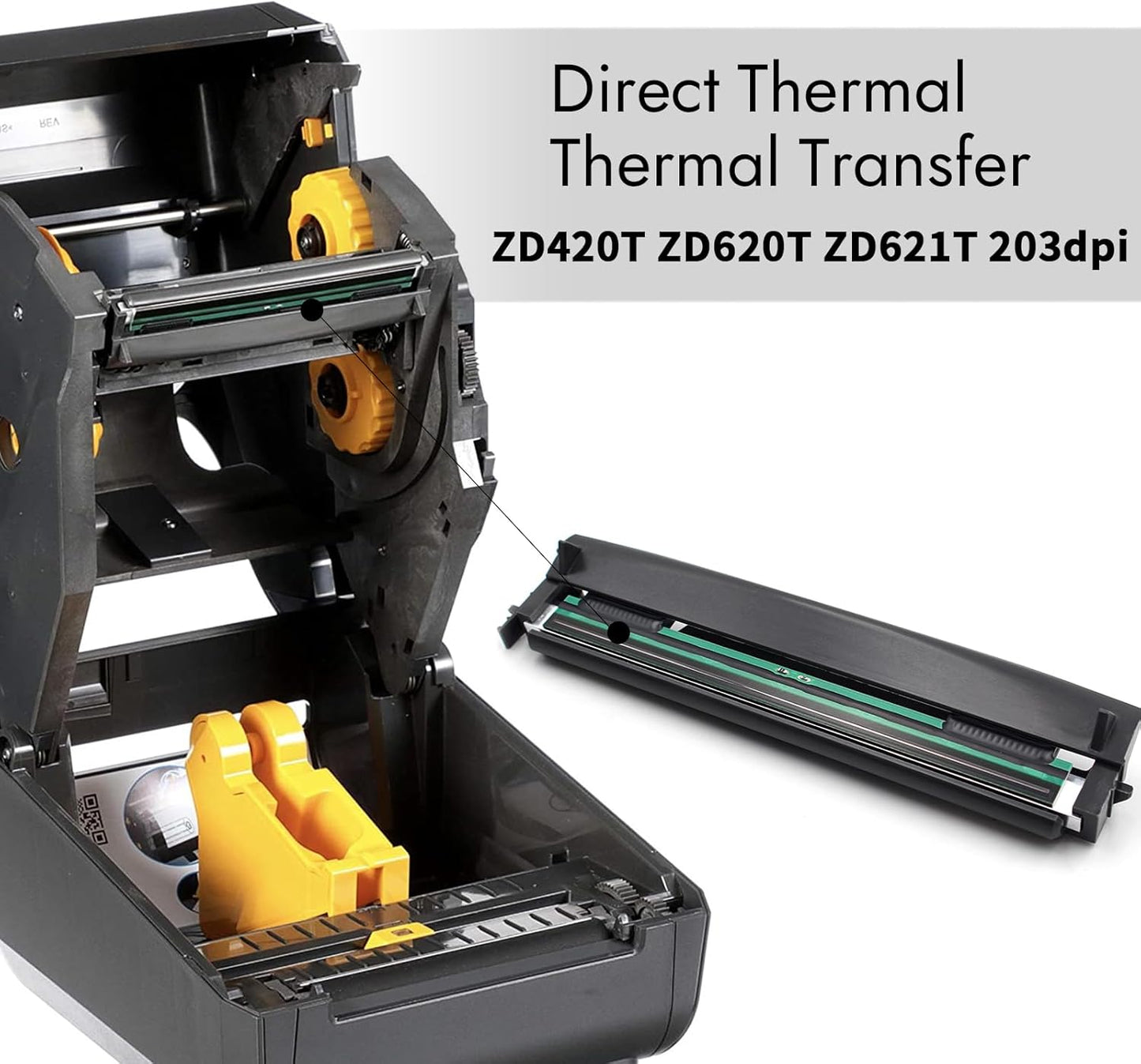 P1080383-226 New Kit Printhead for Zebra ZD420T ZD620T ZD621T Thermal Mobile Label Printer 203dpi Genuine