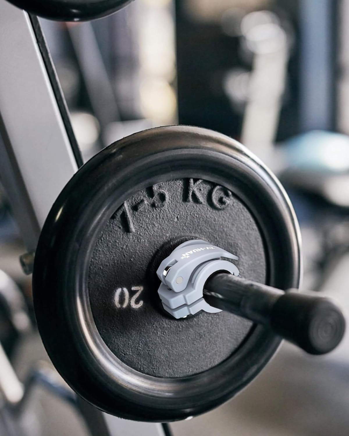 Pro Barbell Clips 1 inch Barbell Clamps 0.9-1.18inch Quick Release Weight Clips for Bars Multi-Size Adjustable Olympic Barbell Clamps