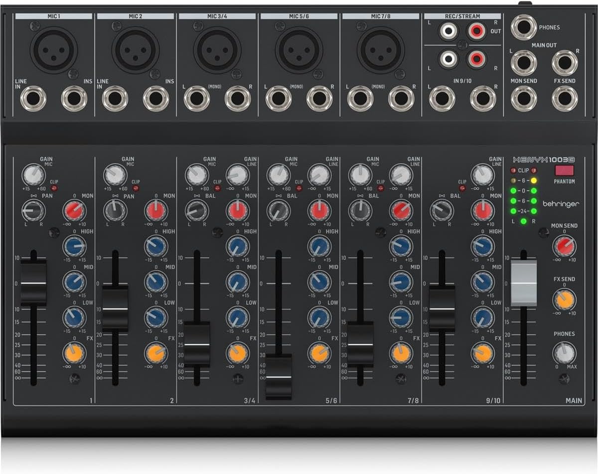 Behringer XENYX 1003B Premium Analog Mixer with 5 Mic Preamps