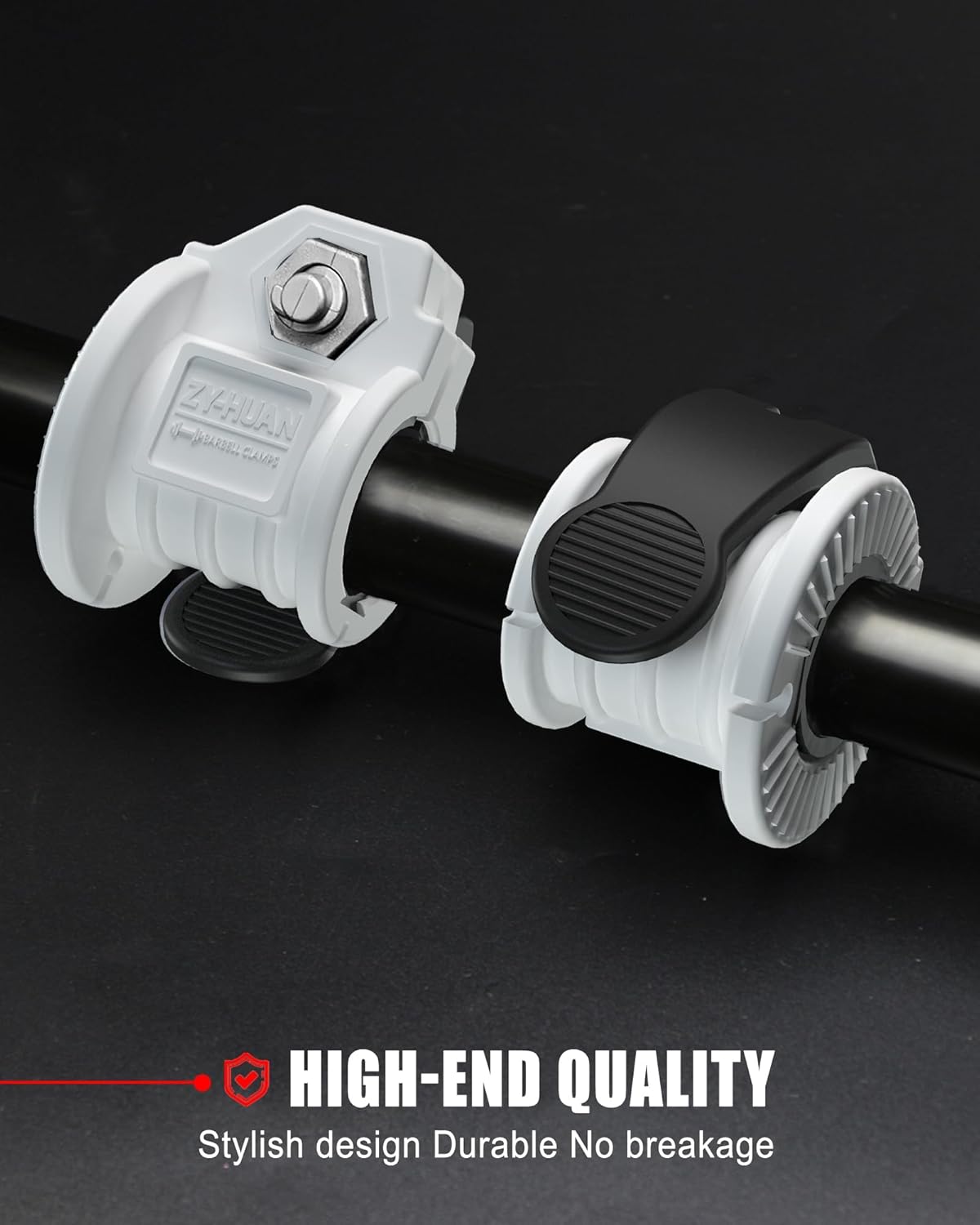 Barbell Clips 1 Inch Quick Release Weight Clamps 0.9-1.18inch Multi-Size Adjustable Olympic Clamps for Bars