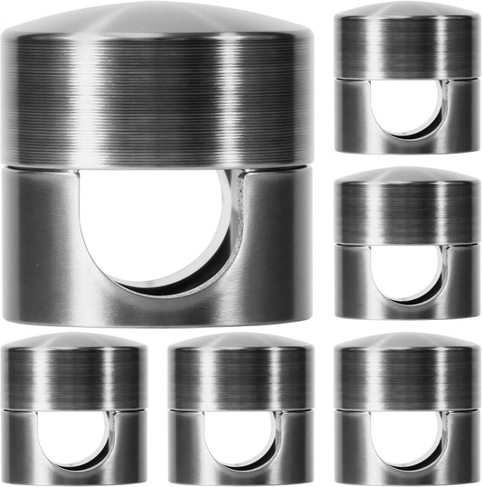 6 Sets Charger Holders for Cords, Black Adjustable Cable Anchor Holders, Adhesive Metal Cord Clips, Cable Management Wire Organizers for Desk, Office, Nightstand