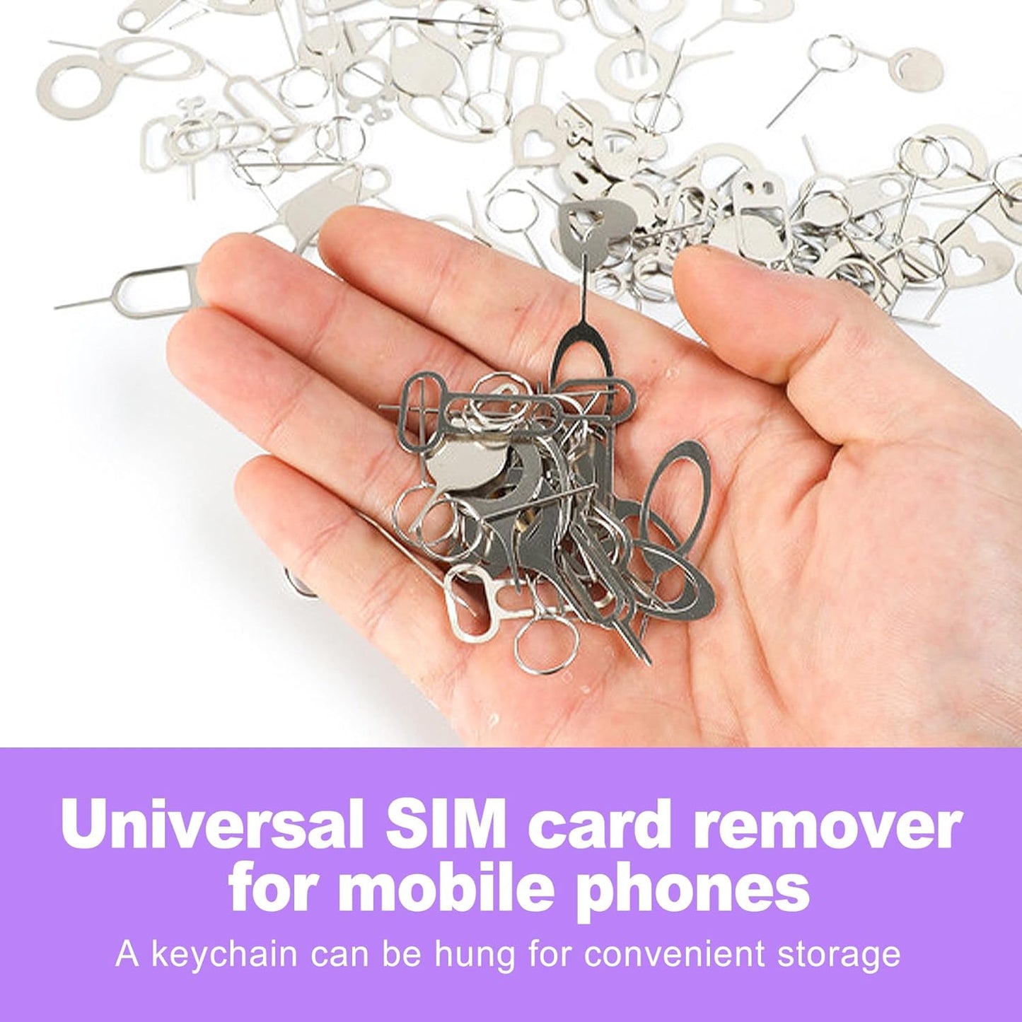 16 Pack SIM Card Ejector Tool Kit, Phone Tray Opener Pin for Easy Removal, Standard Key for Most Cell Phones, Tablets and Other Mobile Devices