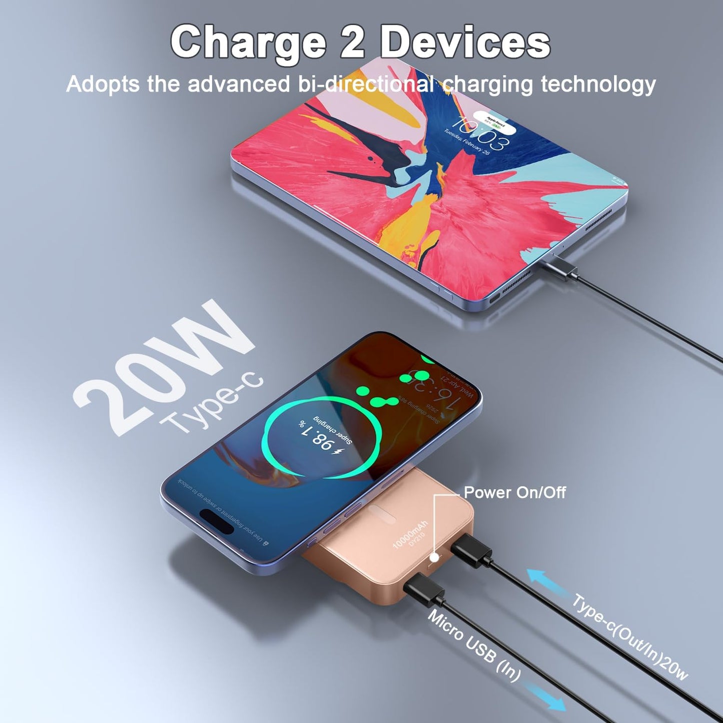 Portable Charger Power Bank Charging Powerbank