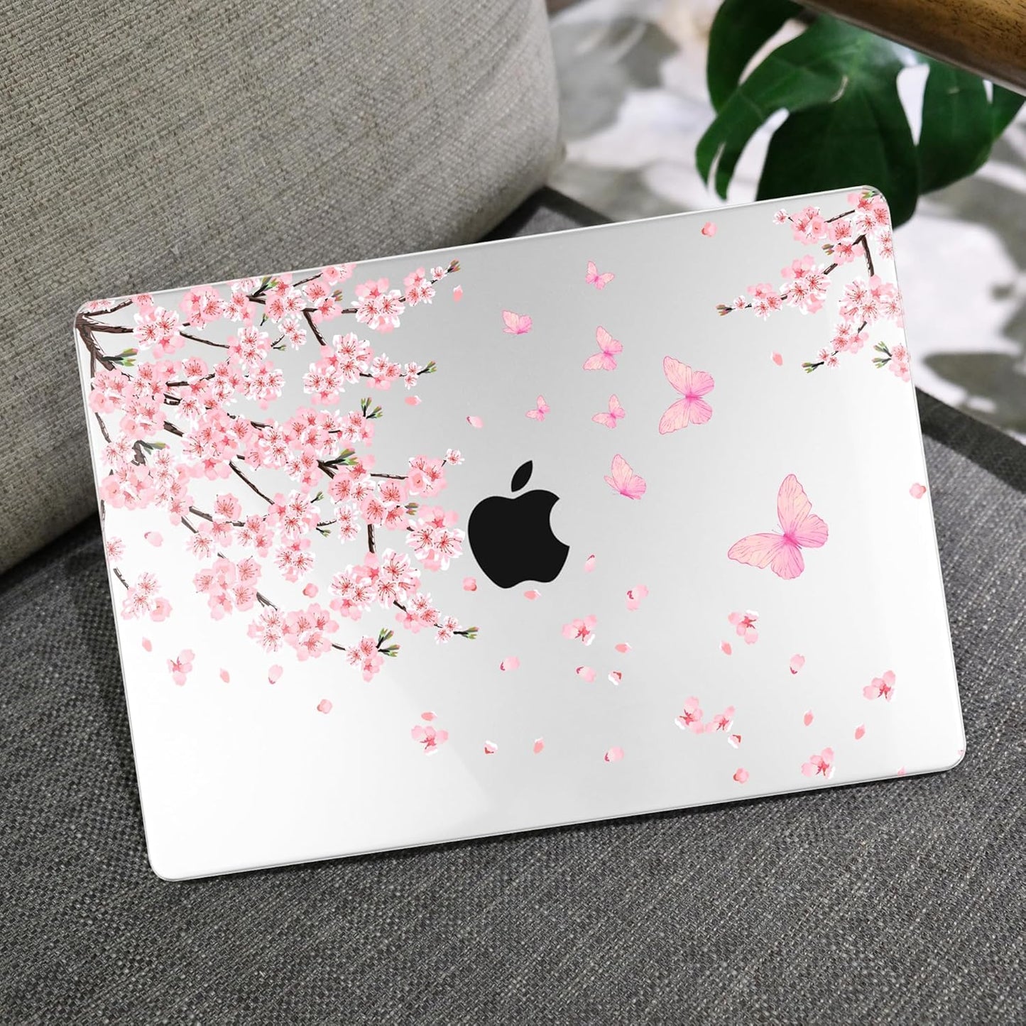 MEEgoodo Case for M4/M3/M2 MacBook Air 13.6 inch Case 2025 2024 2022, Fit Model A3240/A3113/A2681, Laptop Hard Shell with Keyboard Cover Compatible with MacBook Air 13 inch, Cherry Blossoms