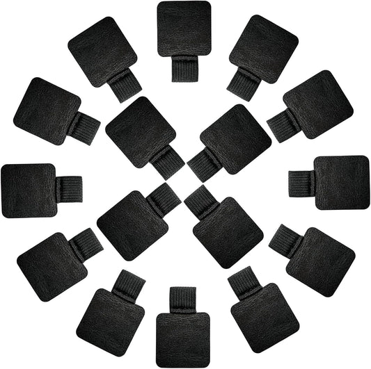 16PCS Notebook Pen Loop Holder,Self Adhesive Leather Pen Holder for notebook,Pencil Elastic Loop Designed for Notebooks,Journals,Calendars,Planners,Tablet Case for School,Office