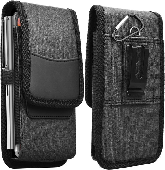 Njjex Cell Phone Holster for Samsung Galaxy S25 Ultra S24 S23 Plus S22 S21 S20 FE Note 20 Ultra A14 A15 A16 A17 A35 A36 iPhone 14 15 16 17 Pro Max Belt Clip Holster Phone Pouch Holder Carrying Case
