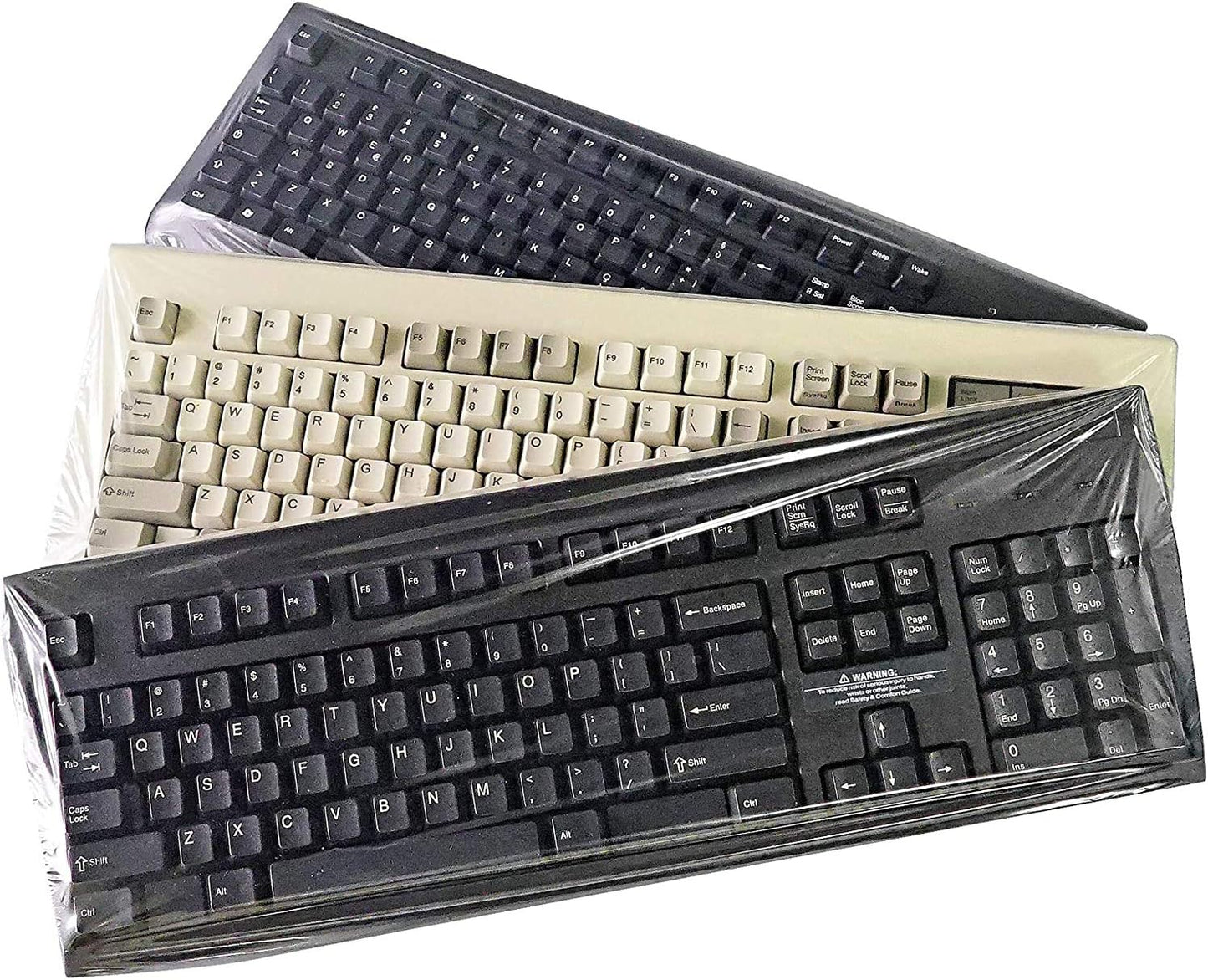 Universal Keyboard Cap [20-Pack] – Universal Fit Desktop Keyboard Cover with Numeric Keypad – Ideal for Hospital & Dental Use – Bulk Value Set – by Green Onions Supply