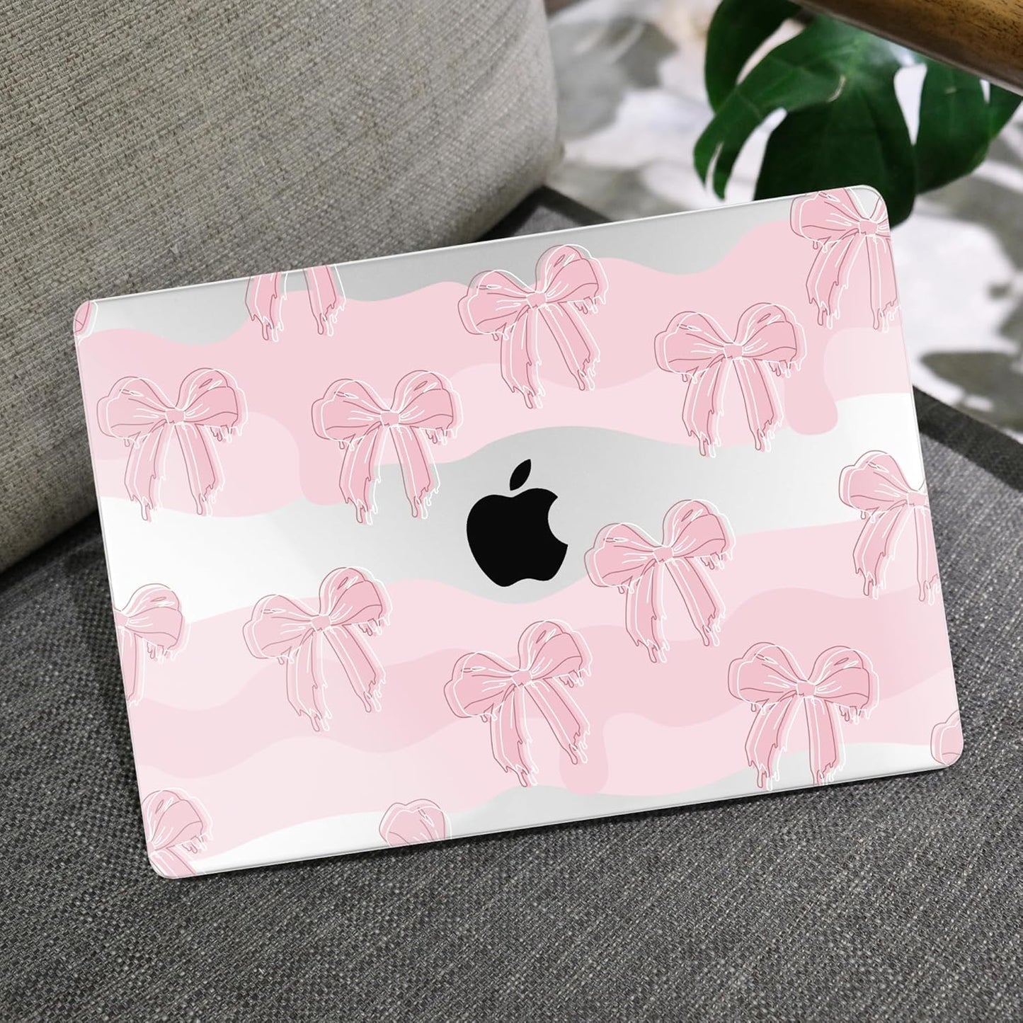 MEEgoodo Case for M4/M3/M2 MacBook Air 13.6 inch Case 2025 2024 2022, Fit Model A3240/A3113/A2681, Laptop Hard Shell with Keyboard Cover Compatible with MacBook Air 13 inch, Melted Bow