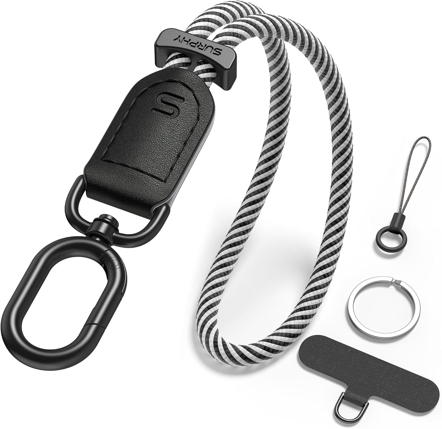 SURPHY Phone Wrist Strap, Keychain Wristlet, Phone Strap Charm with Tether Tab, Cellphone Lanyard Wrist, Key Chain for Women