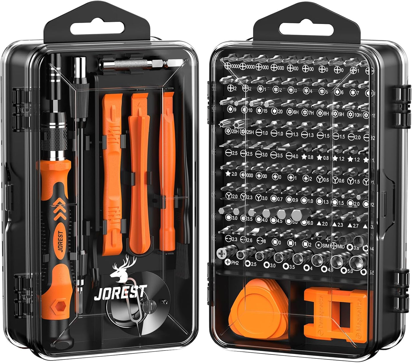JOREST 117 in 1 Precision Screwdriver Set, Tool Gifts for Men, Mini Repair Tool Kit with Torx Triwing Bits, Repair for Computer, Macbook, Laptop, PC, RC, PS5, iphone, Electronics, XBOX, Glasses