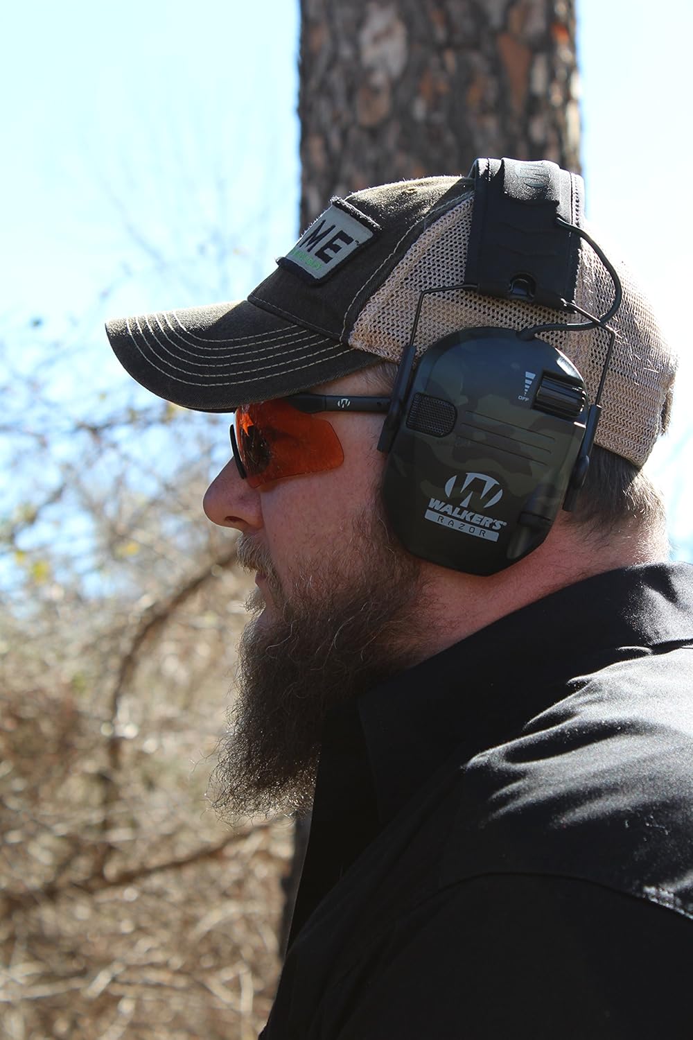 Walker's Razor Slim Ultra Low Profile Compact Design Adjustable Range Shooting Hunting Hearing Protection Electronic Earmuffs