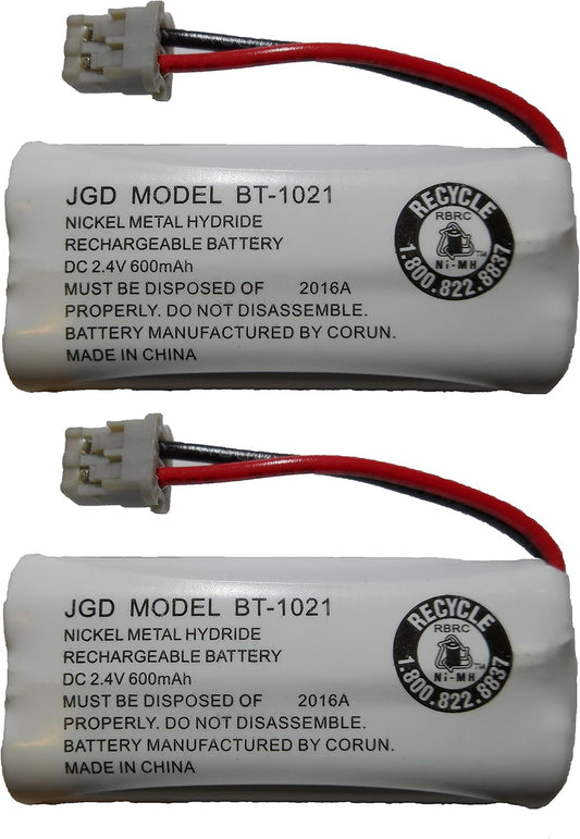 JustGreatDealz HIGH Capacity Rechargeable Replacement Battery BT-1021 BBTG0798001 for Uniden Cordless Handsets (2-Pack)
