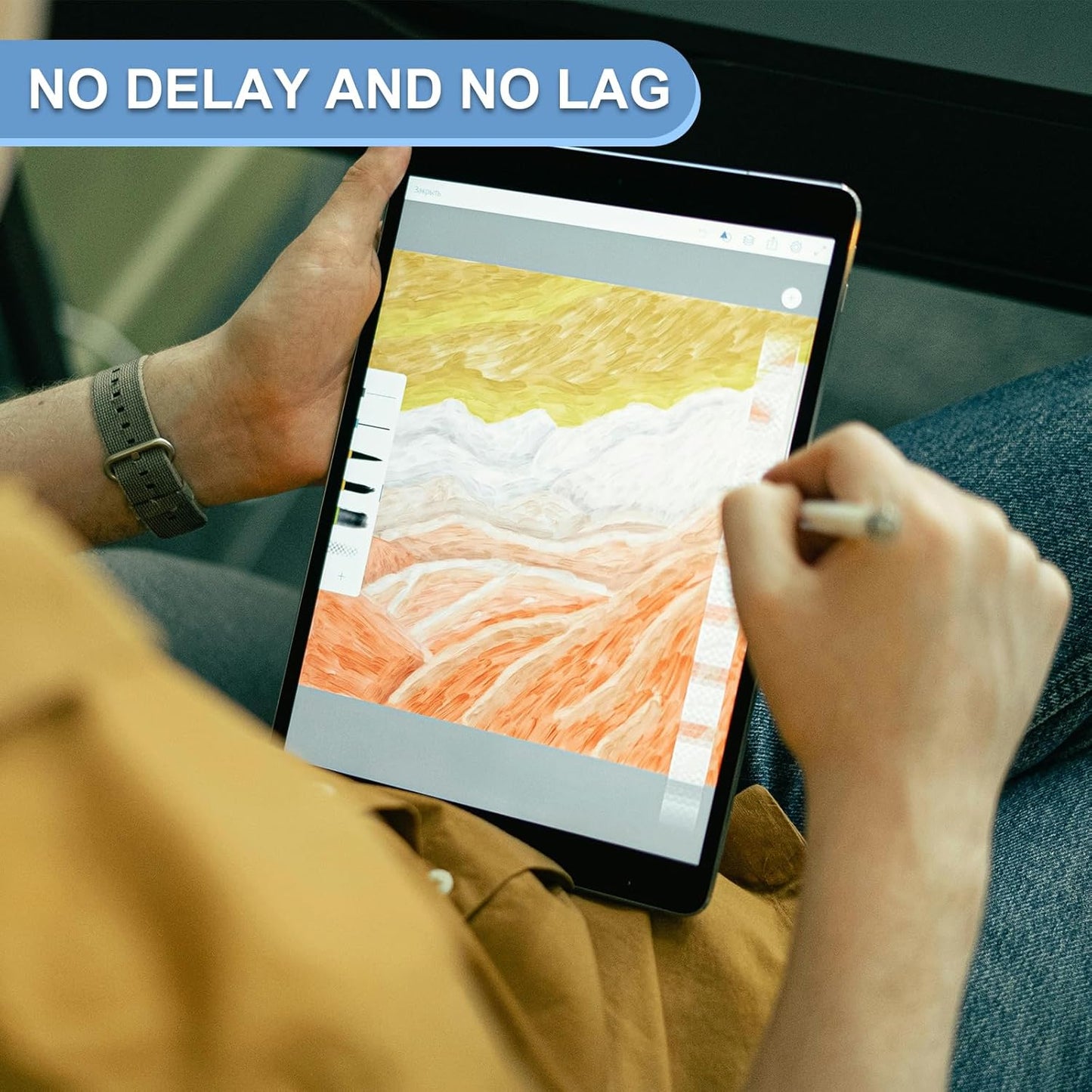 PATIKIL 5 Pcs Stylus Pens for Touch Screen, 2 in 1 High Sensitivity Universal Pen Capacitive Stylus for Phone Tablets Laptop Touch Screen Devices, Blue