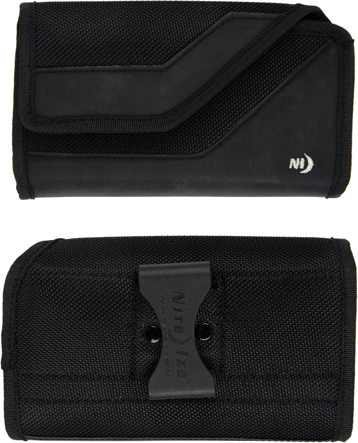 Nite Ize Clip Case Sideways Universal Rugged Holster - Protective Holster for Men's & Women's Belts - Phone Utility Belt Pouch - Phone Accessories - X-Large, Black