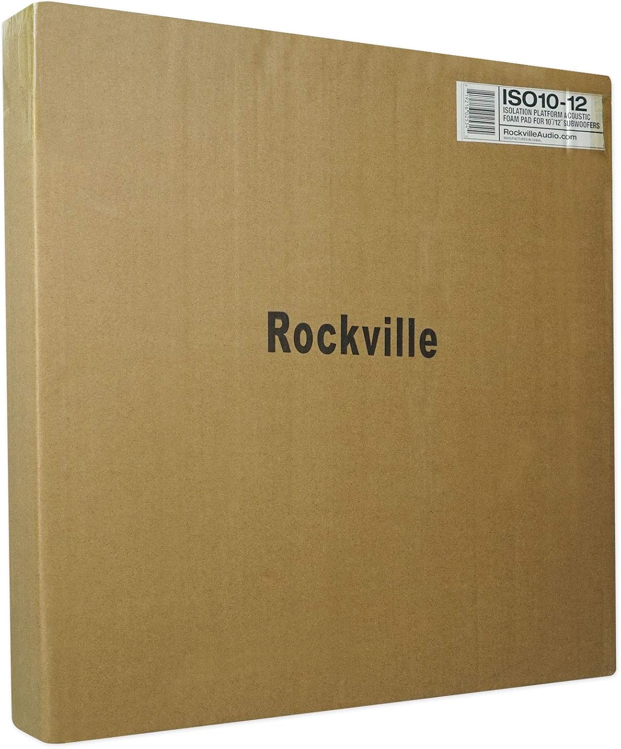 Rockville ISO 10-12 Isolation Platform Acoustic Riser Pad, 19" x 19" x 1.75", High-Density Foam, Vibration Reduction, Scratch Protection, for 10"/12" Subwoofers and Studio Monitors