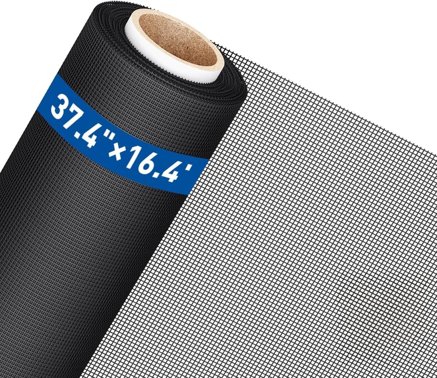 MAGZO Window Screen Replacement Mesh Roll, 37.4in × 16.4ft Heavy Duty Upgraded Polyester Mesh for Screen Door Repair Kit, Ventilated & Durable, Ideal for Sliding Patio Porch Doors & DIY Projects