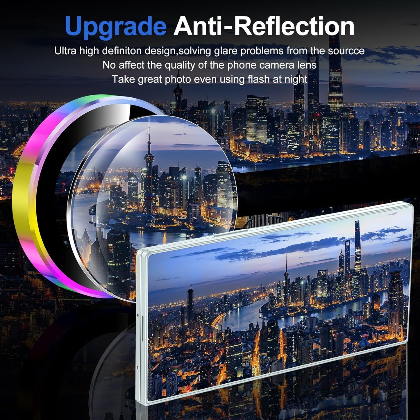 for Samsung Galaxy Z Fold 7 Camera Lens Protector, Individual Metal Ring Tempered Glass Lens Cover, [Strong Adsorption] Scratch Resistant Ultra-Thin HD Clear Lens Cover, 1 Set-Colorful Ring